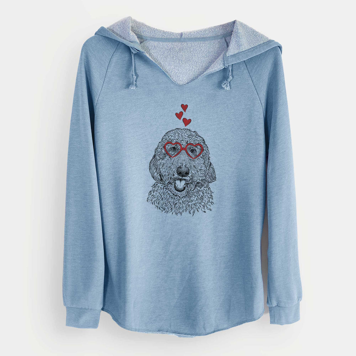 Valentine Whisper the Goldendoodle - Cali Wave Hooded Sweatshirt