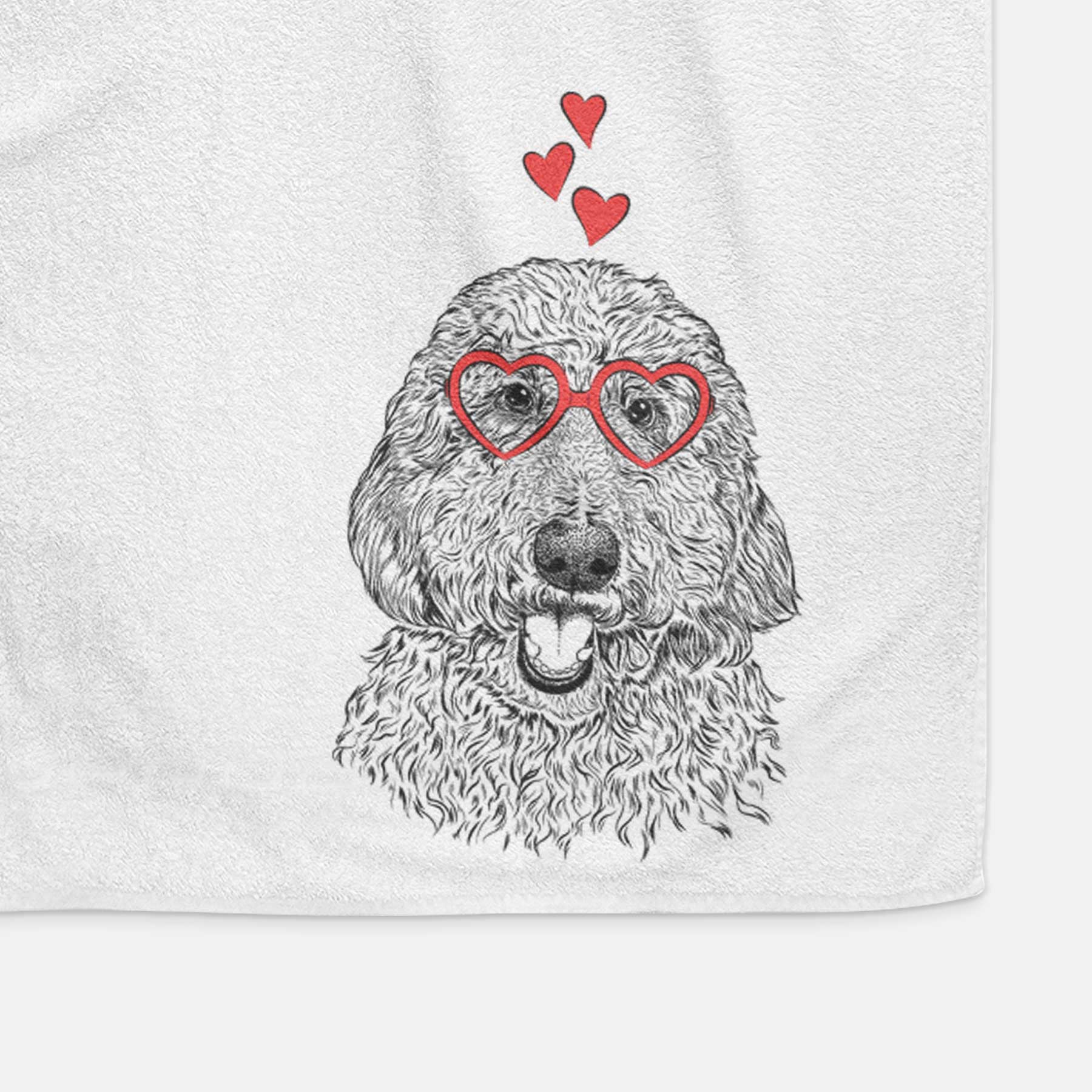 Whisper the Goldendoodle Decorative Hand Towel