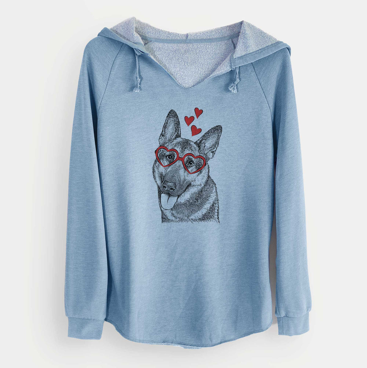 Valentine Whitaker the German Shepherd - Cali Wave Hooded Sweatshirt