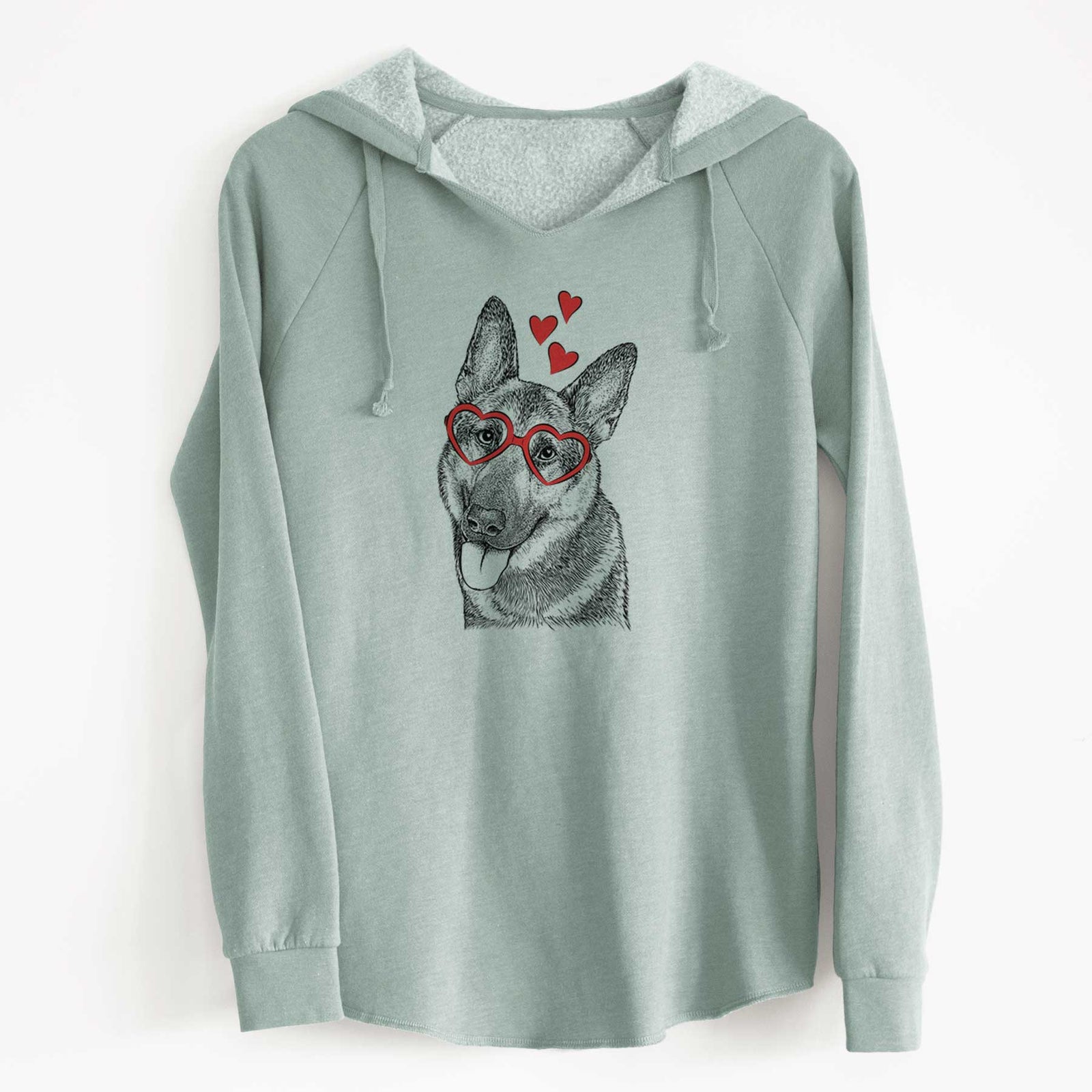 Valentine Whitaker the German Shepherd - Cali Wave Hooded Sweatshirt
