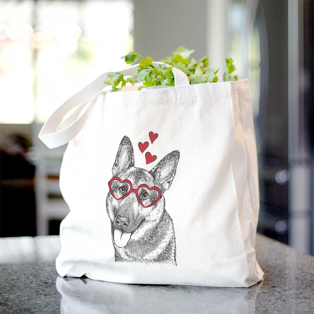 Whitaker the German Shepherd - Tote Bag