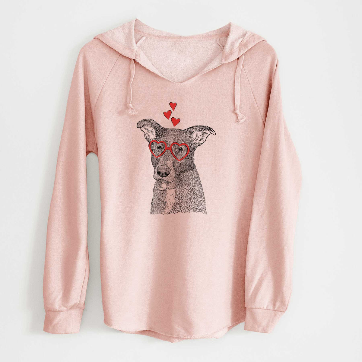 Valentine Wilbur the Shepherd Mix - Cali Wave Hooded Sweatshirt