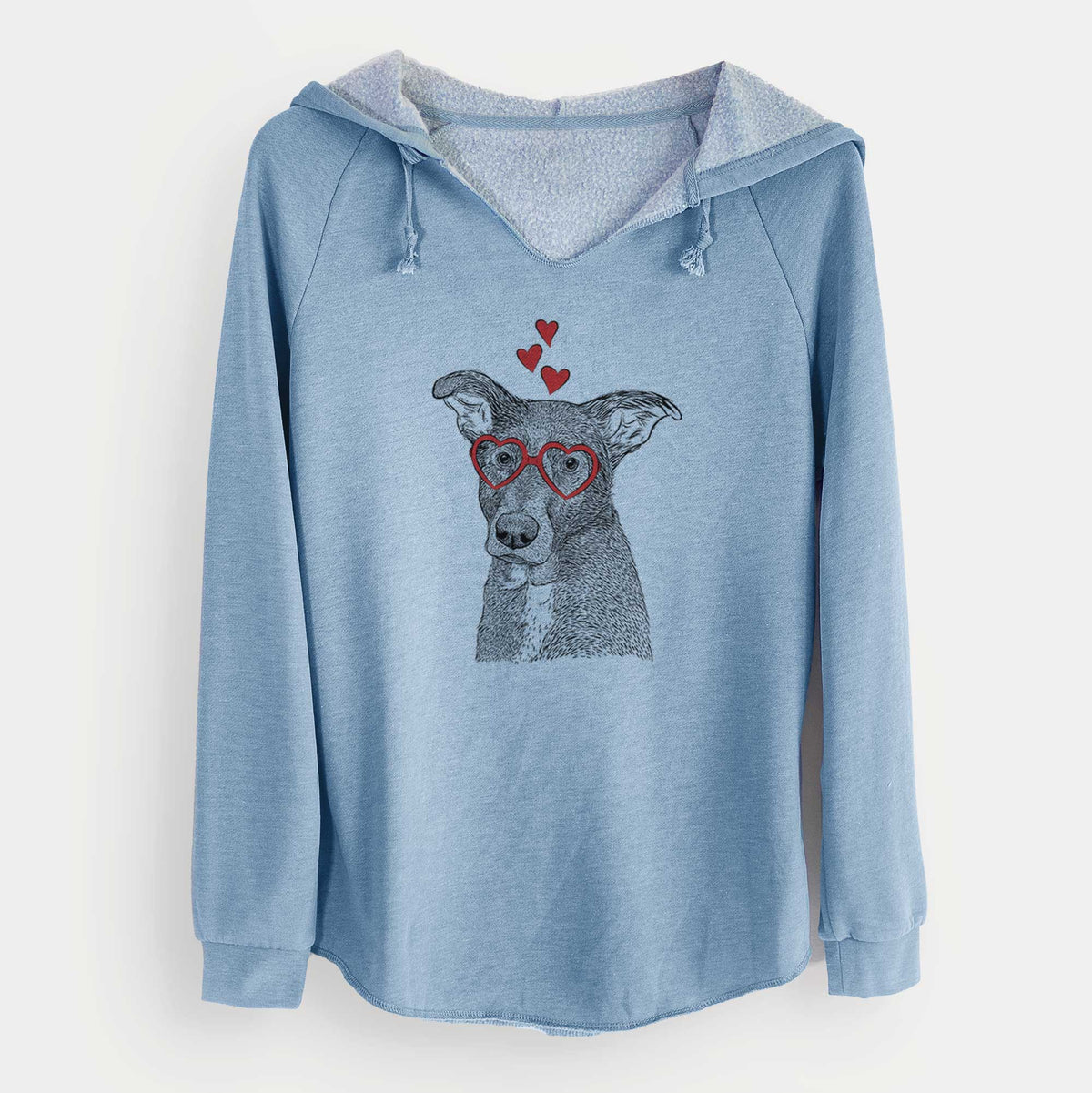 Valentine Wilbur the Shepherd Mix - Cali Wave Hooded Sweatshirt