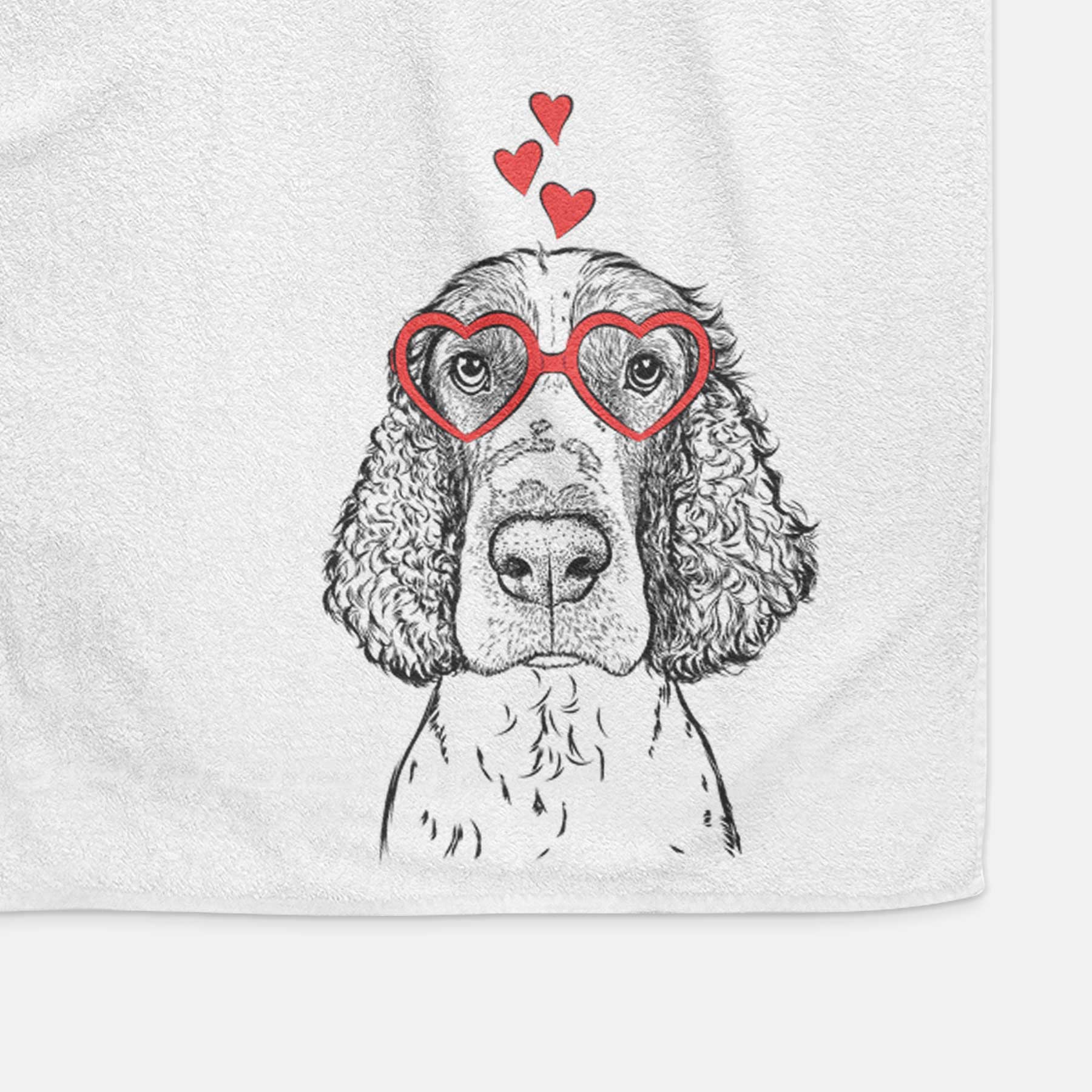 Wilbur the English Springer Spaniel Decorative Hand Towel