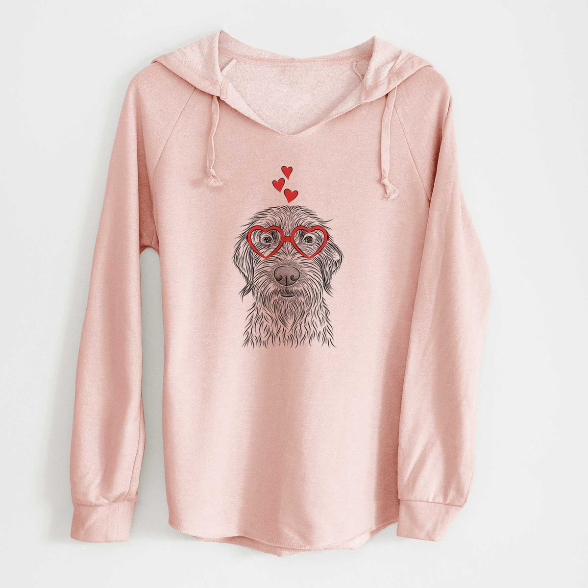 Valentine Wilkins the Wirehaired Pointing Griffon - Cali Wave Hooded Sweatshirt
