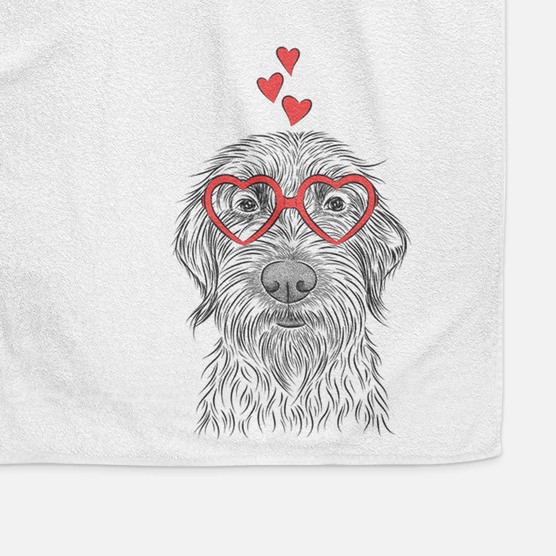 Wilkins the Wirehaired Pointing Griffon Decorative Hand Towel