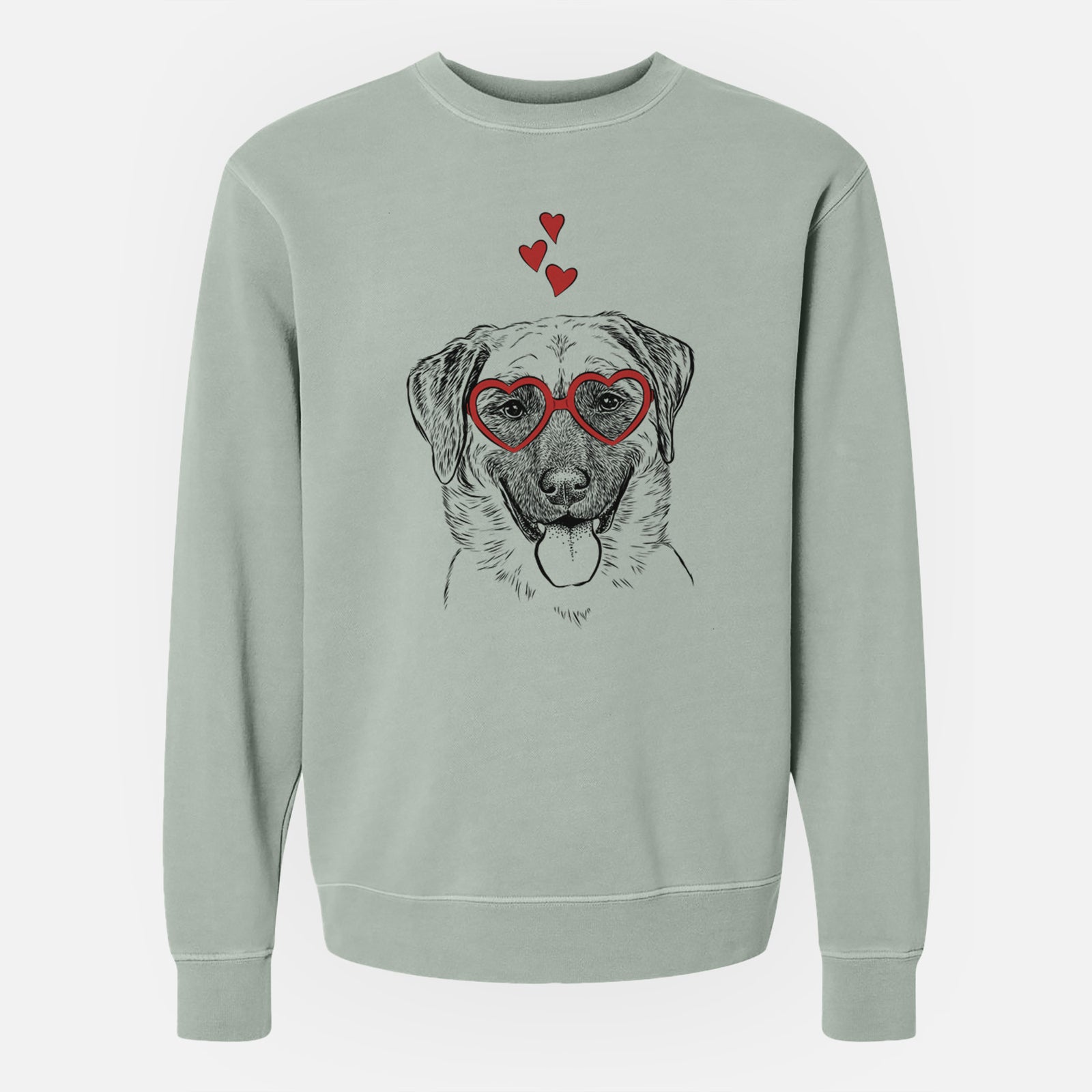 Valentine Willow the Anatolian Shepherd - Unisex Pigment Dyed Crew Sweatshirt