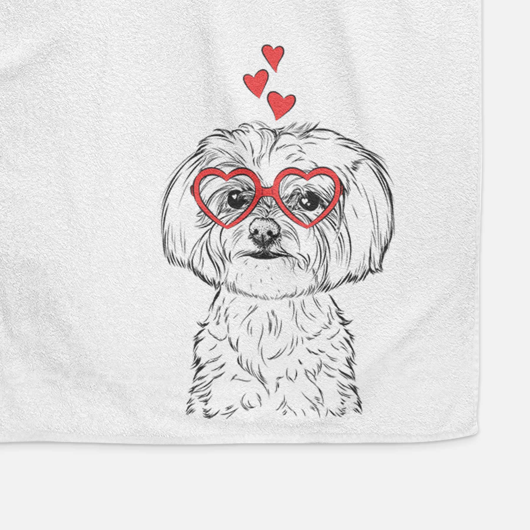 Willow the Maltese Decorative Hand Towel