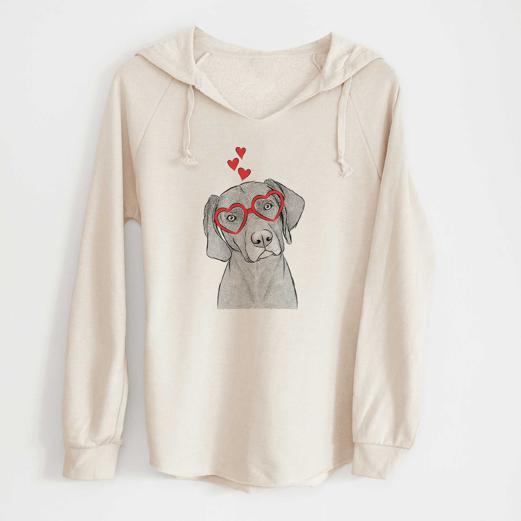 Valentine Willow the Weizsla - Cali Wave Hooded Sweatshirt