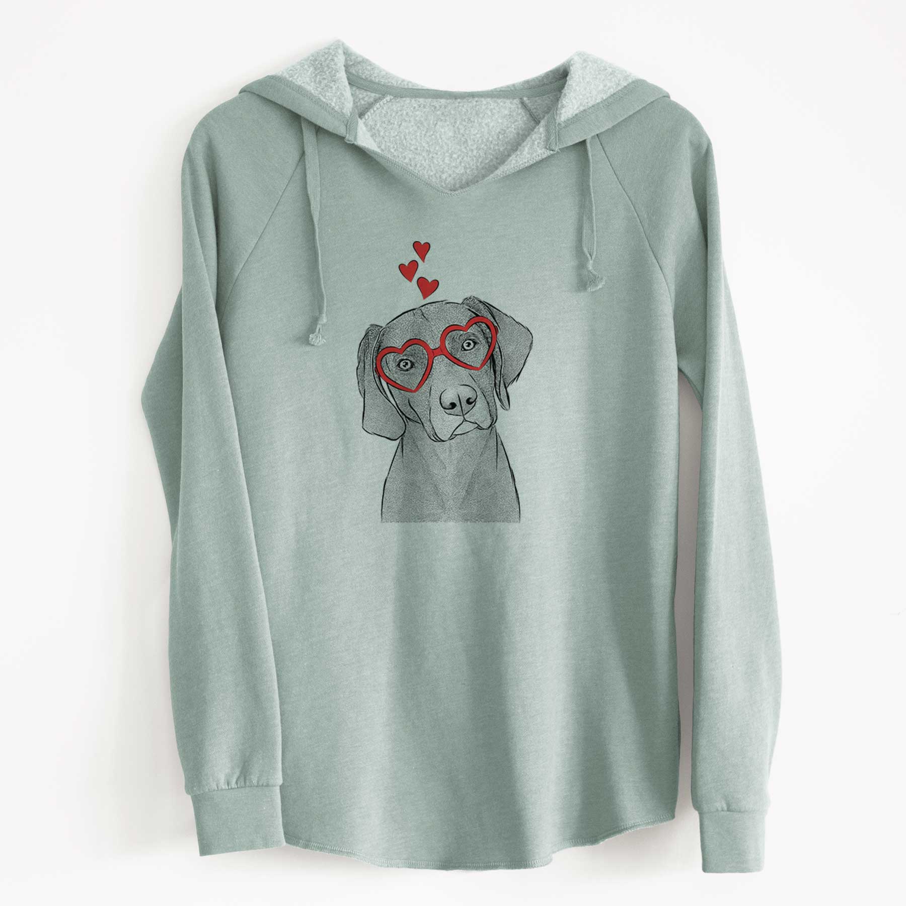 Valentine Willow the Weizsla - Cali Wave Hooded Sweatshirt