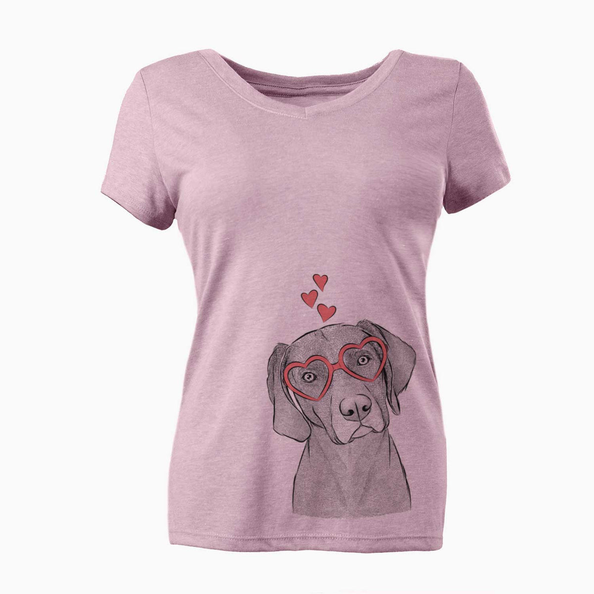 Valentine Willow the Weizsla - Women's V-neck Shirt