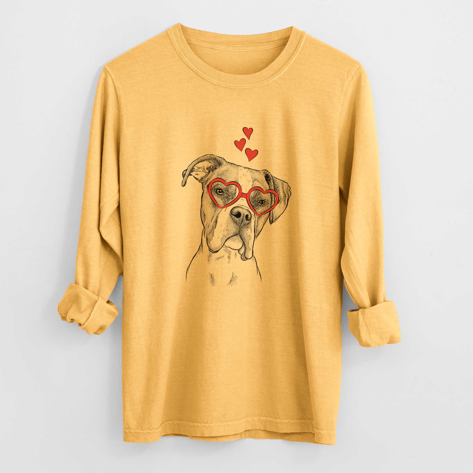 Valentine Winston the Boxer - Heavyweight 100% Cotton Long Sleeve