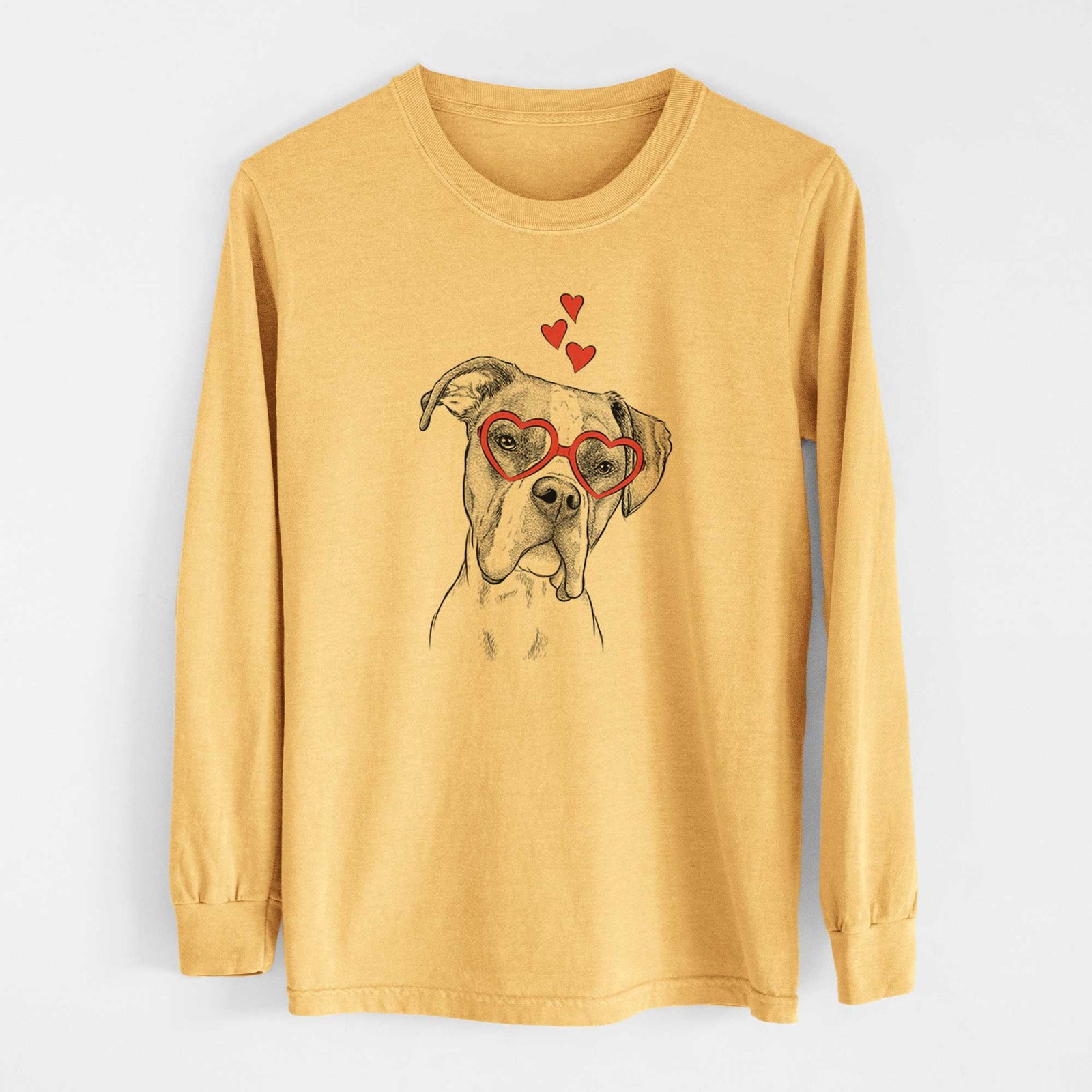 Valentine Winston the Boxer - Heavyweight 100% Cotton Long Sleeve