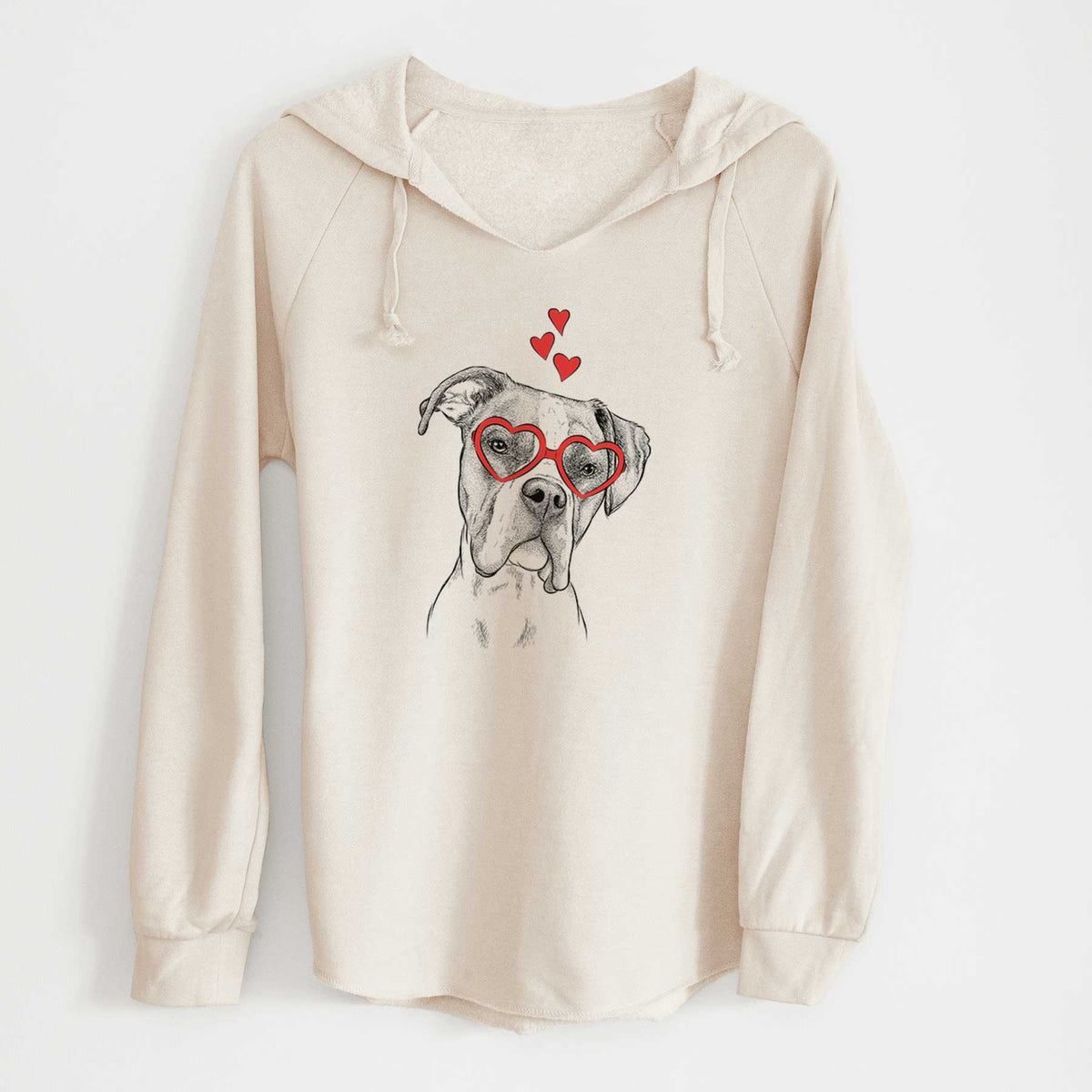 Valentine Winston the Boxer - Cali Wave Hooded Sweatshirt