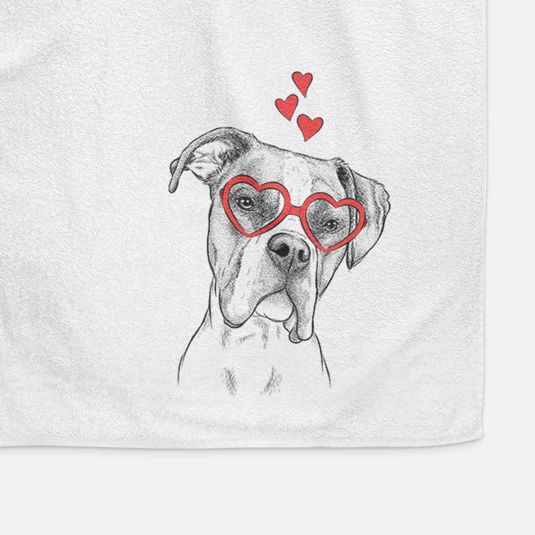 Winston the Boxer Decorative Hand Towel