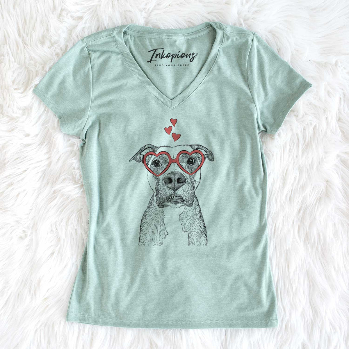 Valentine Xena the Mixed Breed - Women's V-neck Shirt