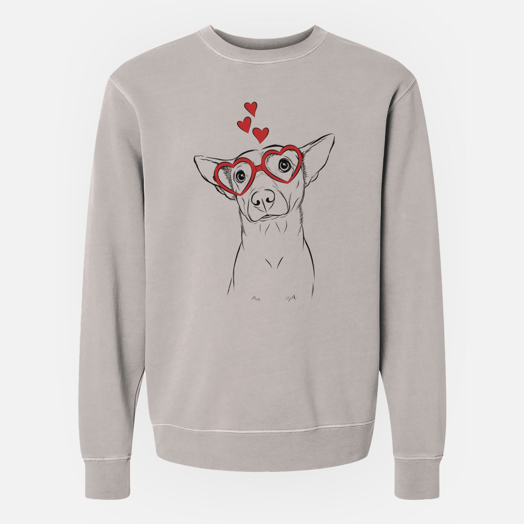 Valentine Yogi the Mixed Breed - Unisex Pigment Dyed Crew Sweatshirt