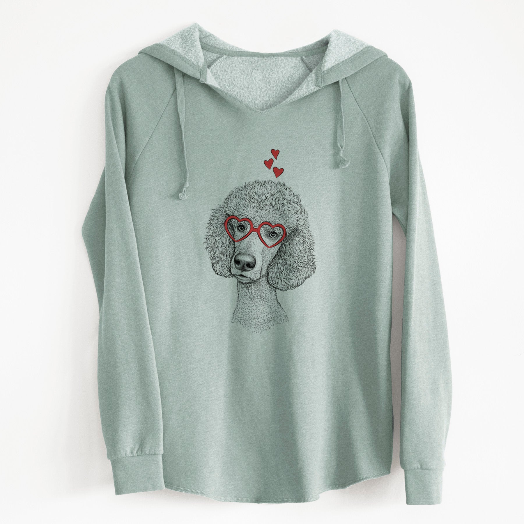 Valentine Yuki the Poodle - Cali Wave Hooded Sweatshirt