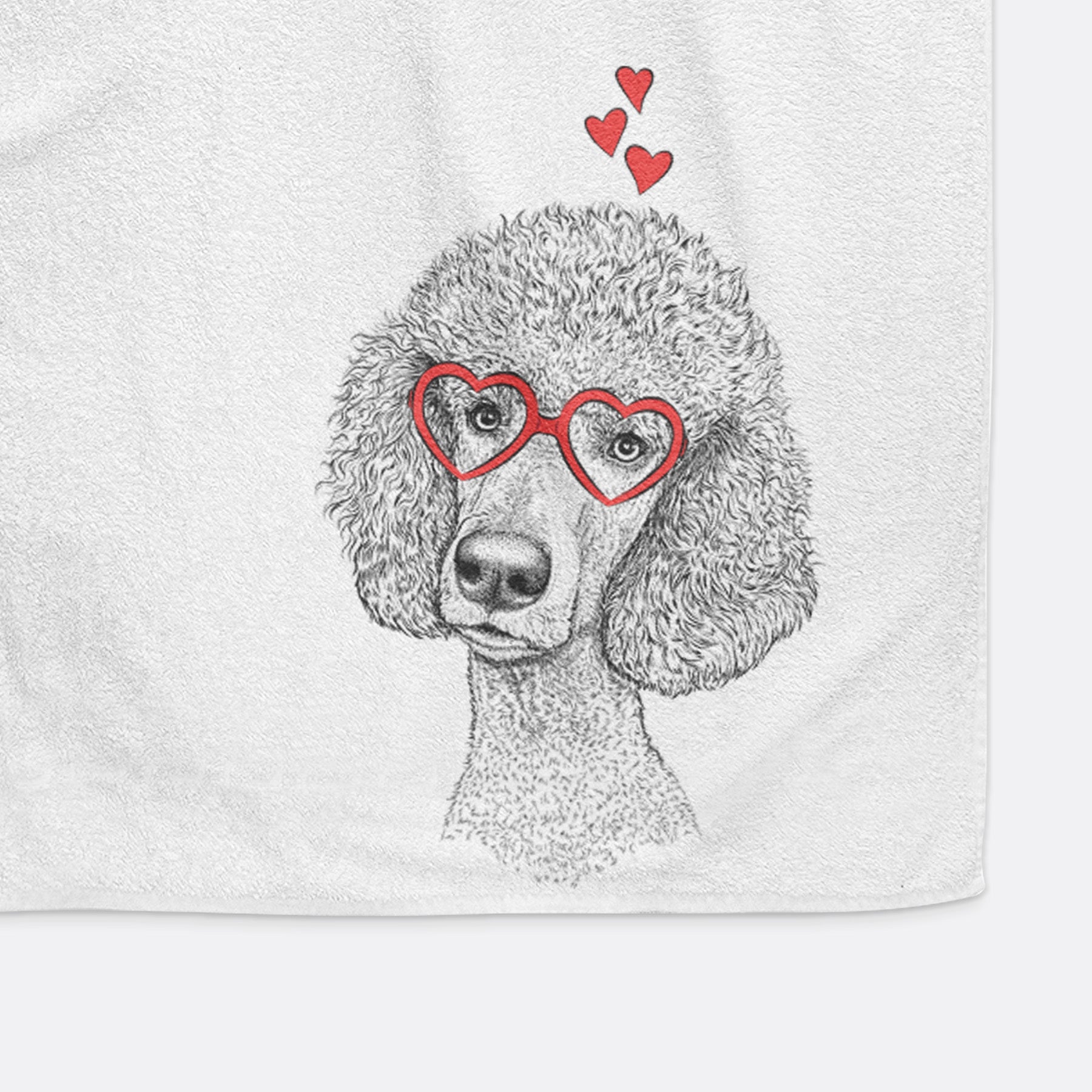 Yuki the Poodle Decorative Hand Towel