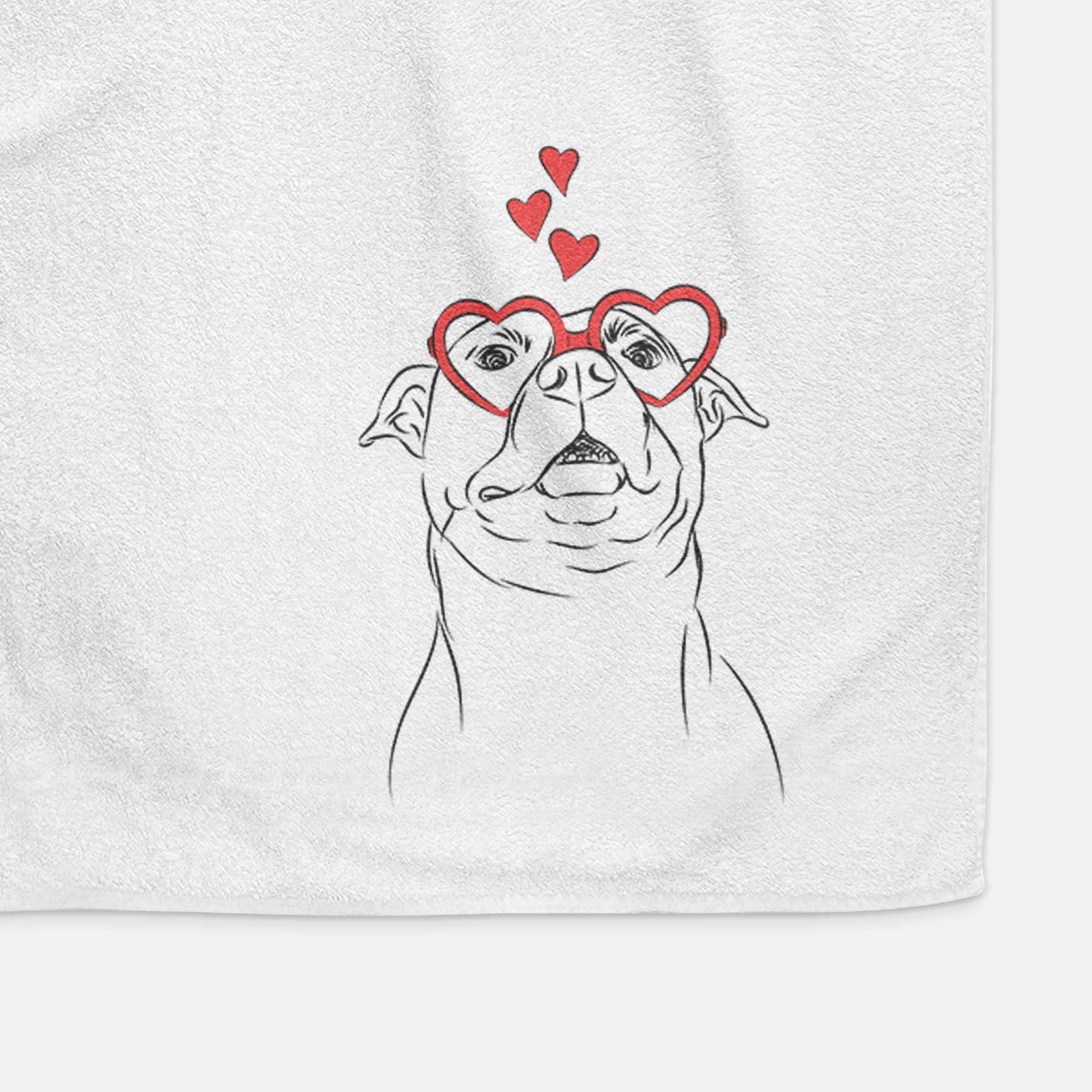 Zada the Pitbull Decorative Hand Towel