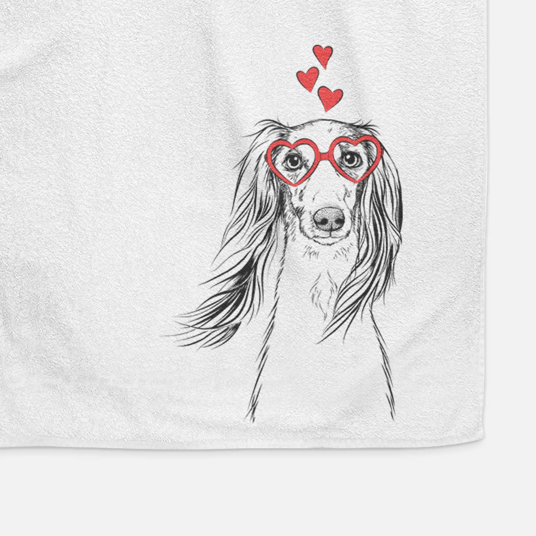 Zahra the Saluki Decorative Hand Towel