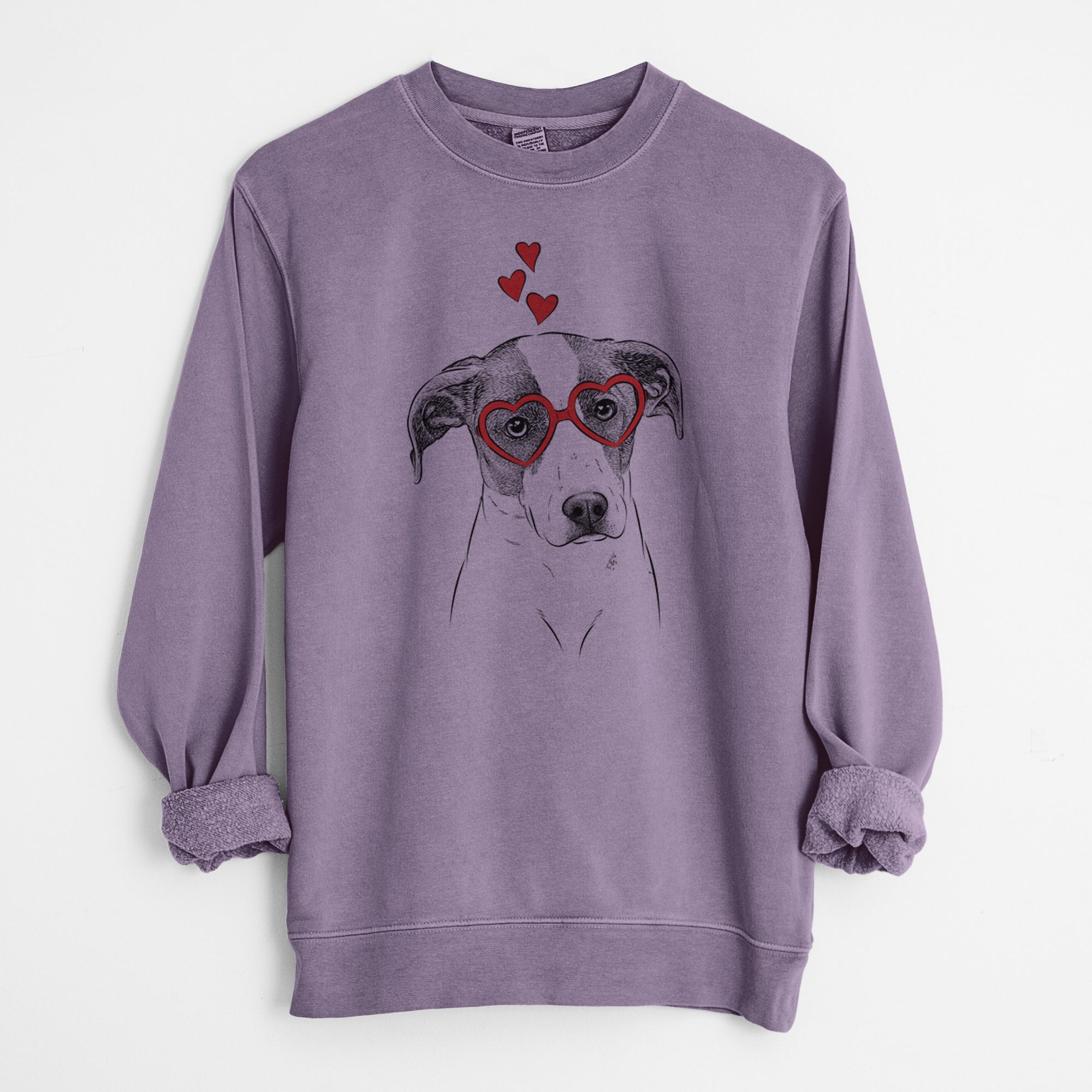 Valentine Zephyr the Pointer Mix - Unisex Pigment Dyed Crew Sweatshirt