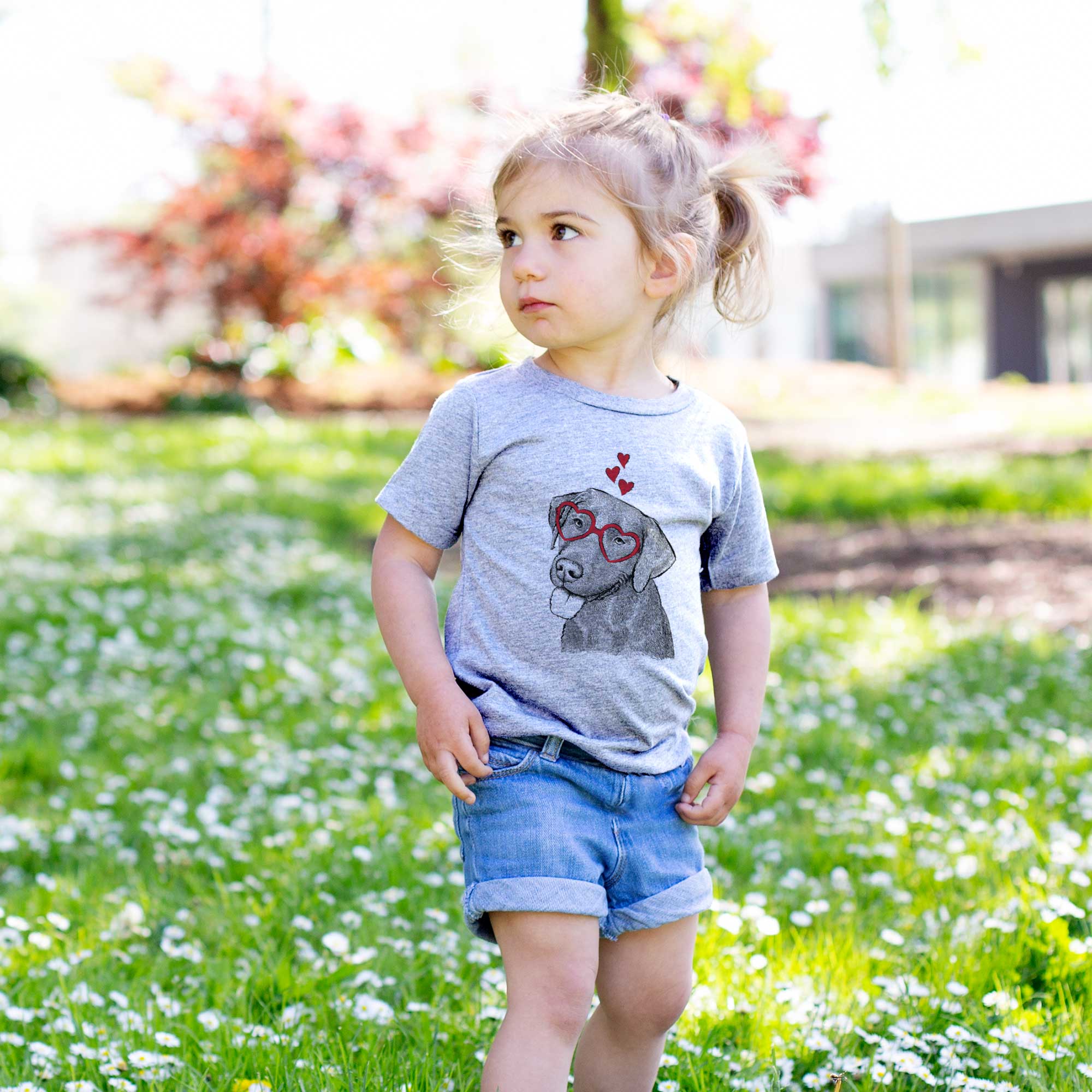 Valentine Zeppelin the Black Labrador - Kids/Youth/Toddler Shirt