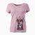 Valentine Zeus the Doberman Pinscher - Women's V-neck Shirt