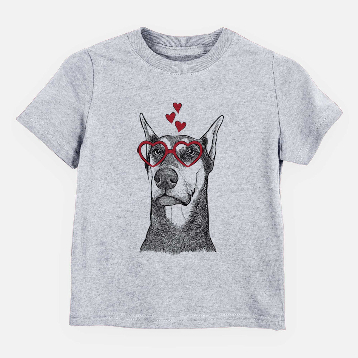 Valentine Zeus the Doberman Pinscher - Kids/Youth/Toddler Shirt