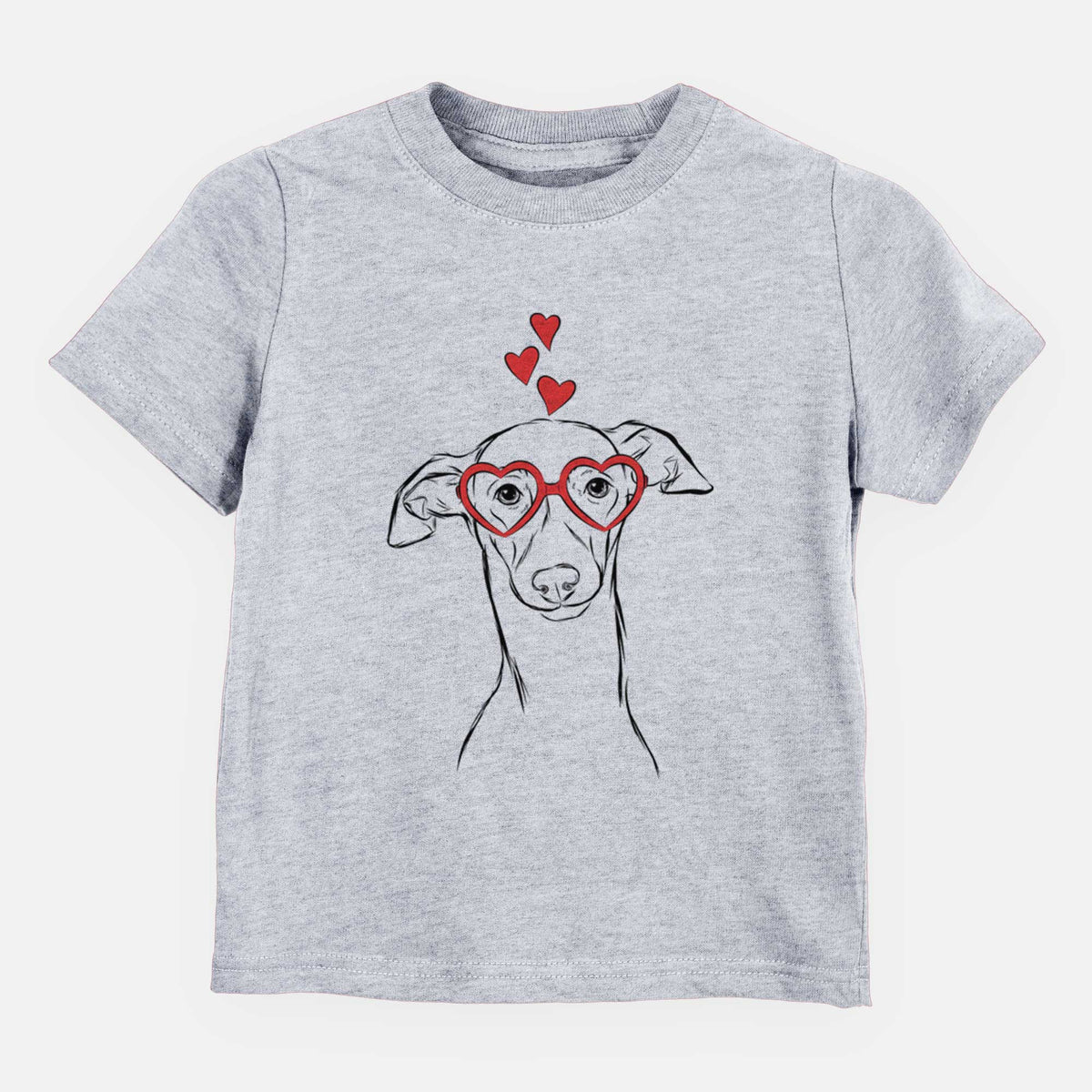 Valentine Ziggie the Italian Greyhound - Kids/Youth/Toddler Shirt
