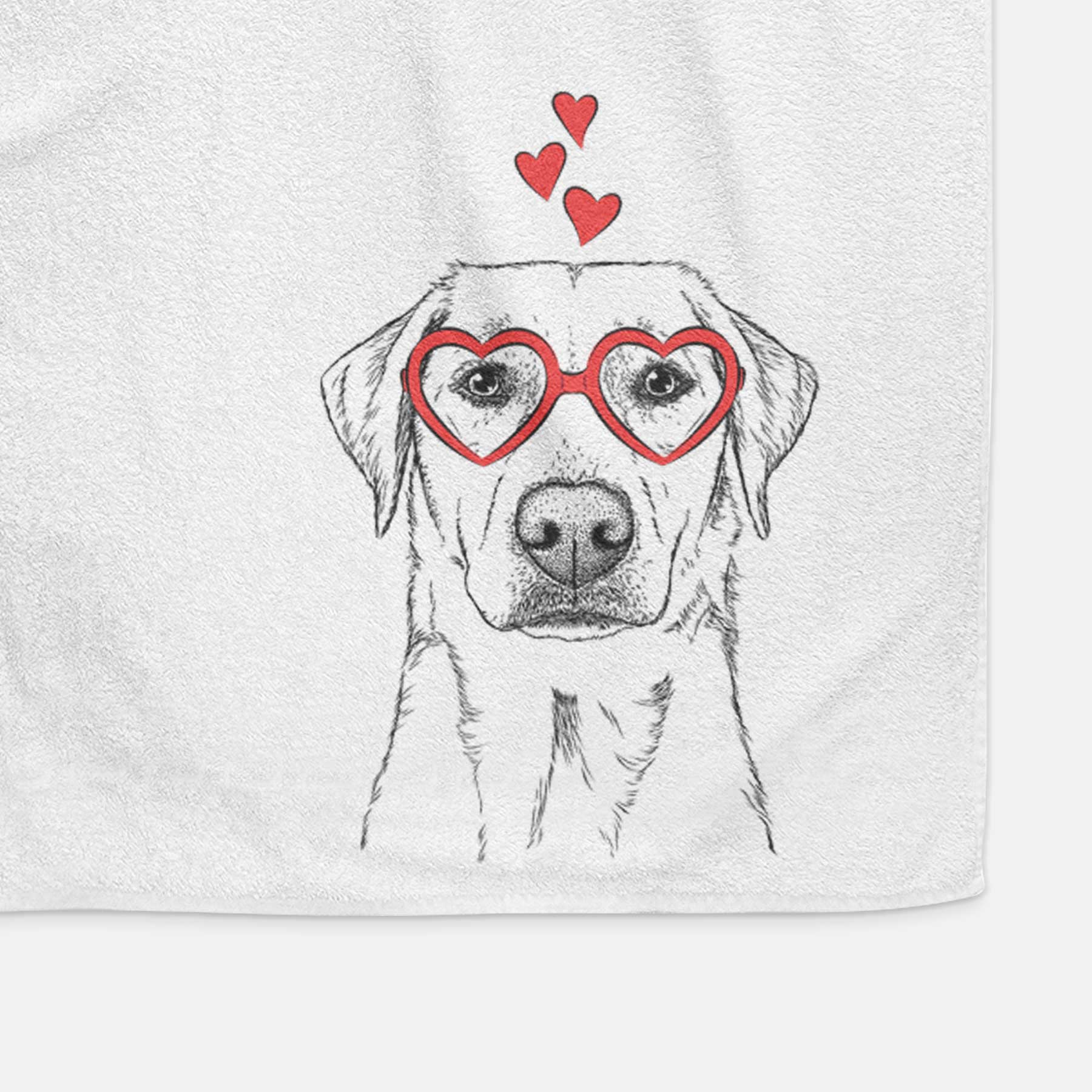 Zoe the Yellow Lab Decorative Hand Towel