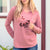 Valentine Zoey the Pug - Cali Wave Hooded Sweatshirt