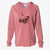 Valentine Zoey the Pug - Cali Wave Hooded Sweatshirt