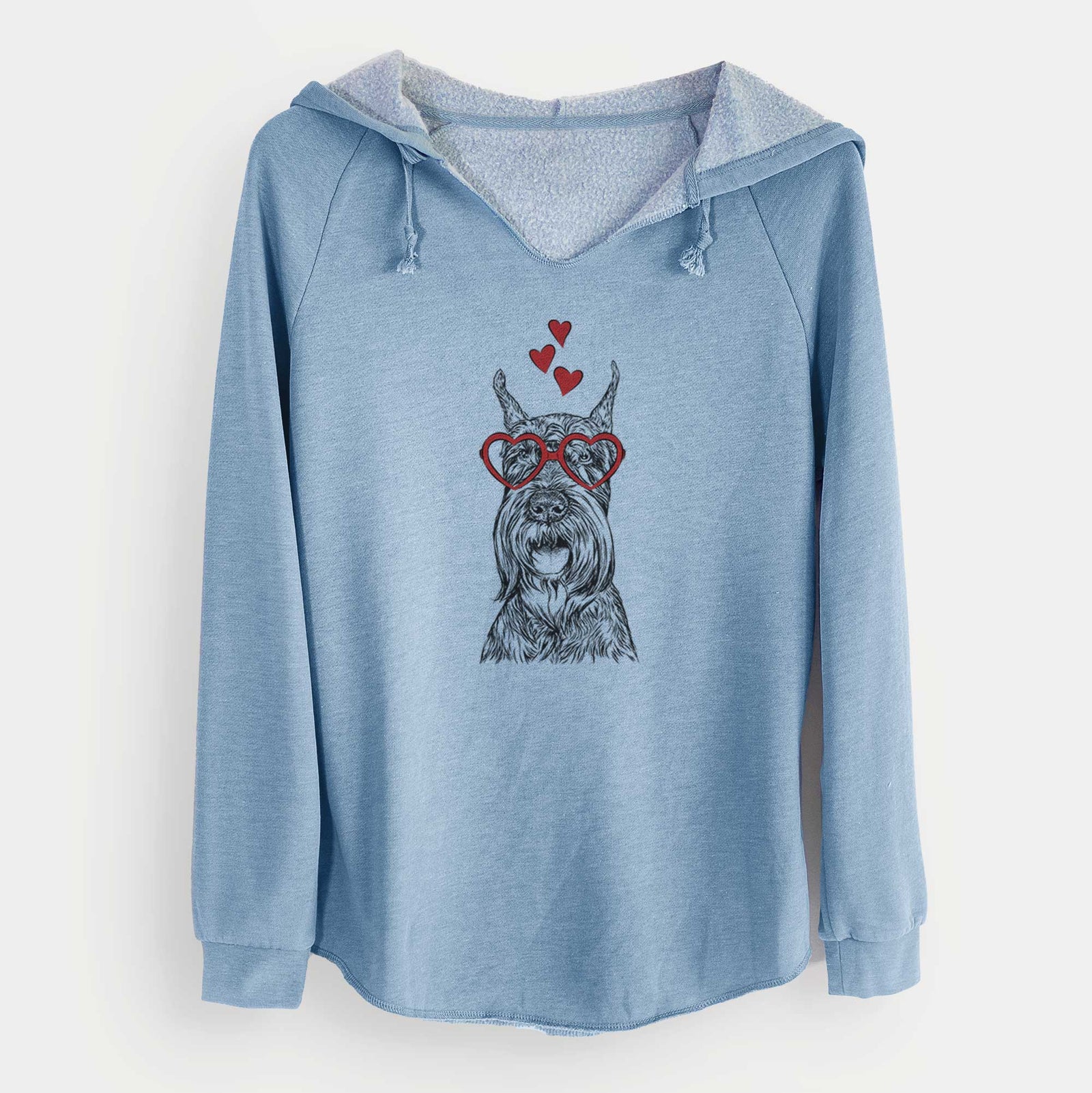 Valentine Zuri the Giant Schnauzer - Cali Wave Hooded Sweatshirt