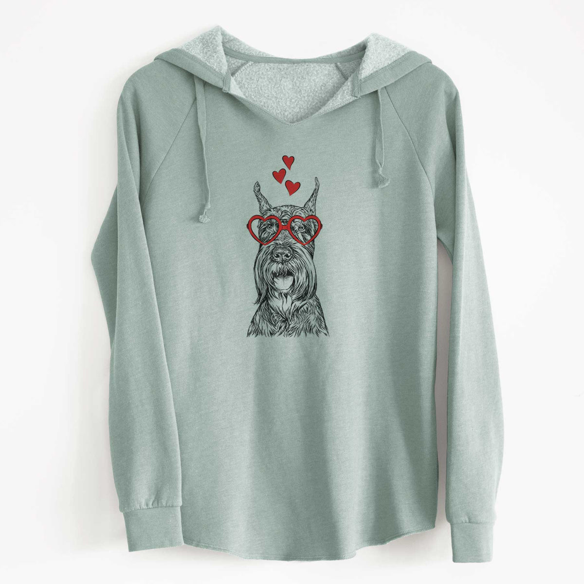 Valentine Zuri the Giant Schnauzer - Cali Wave Hooded Sweatshirt