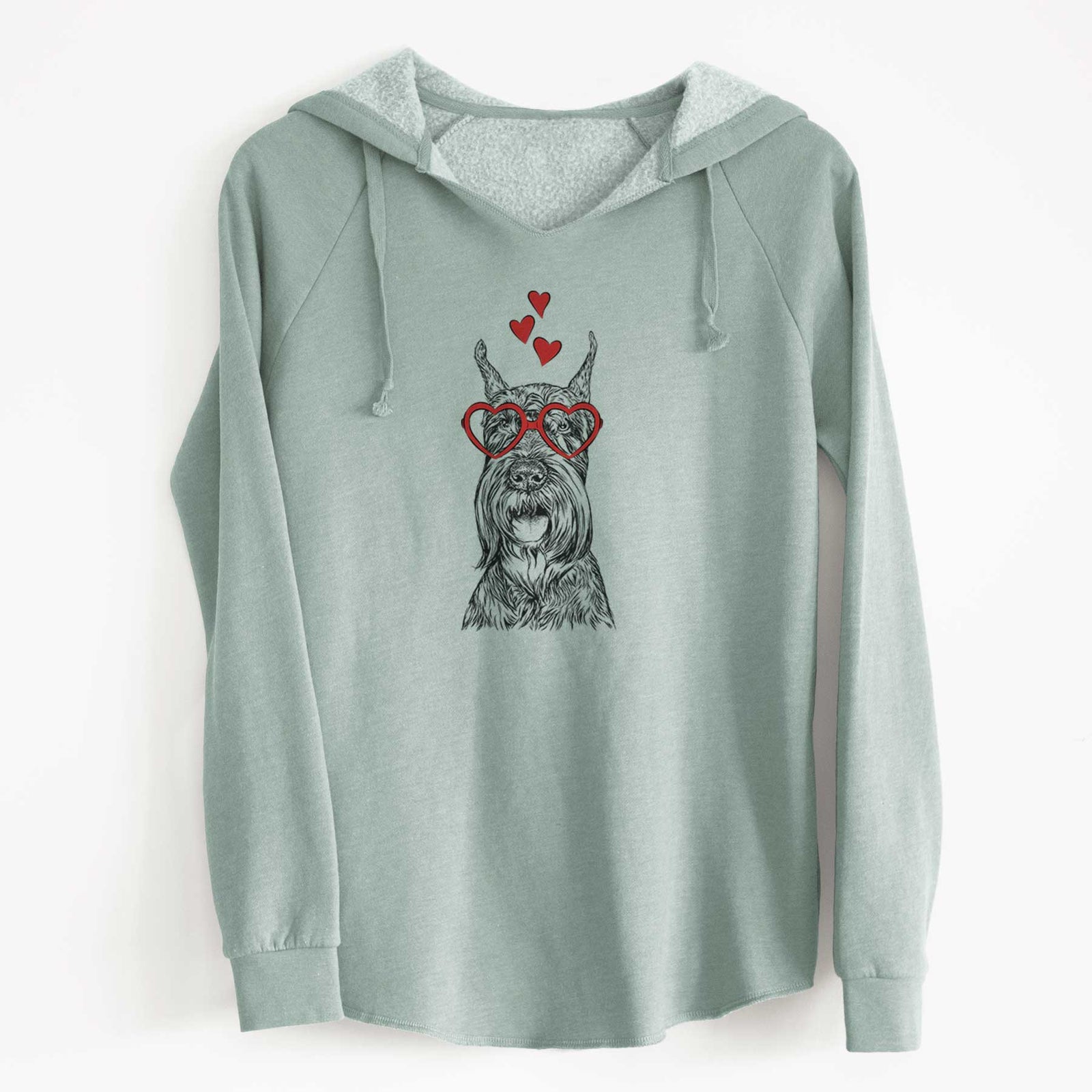 Valentine Zuri the Giant Schnauzer - Cali Wave Hooded Sweatshirt