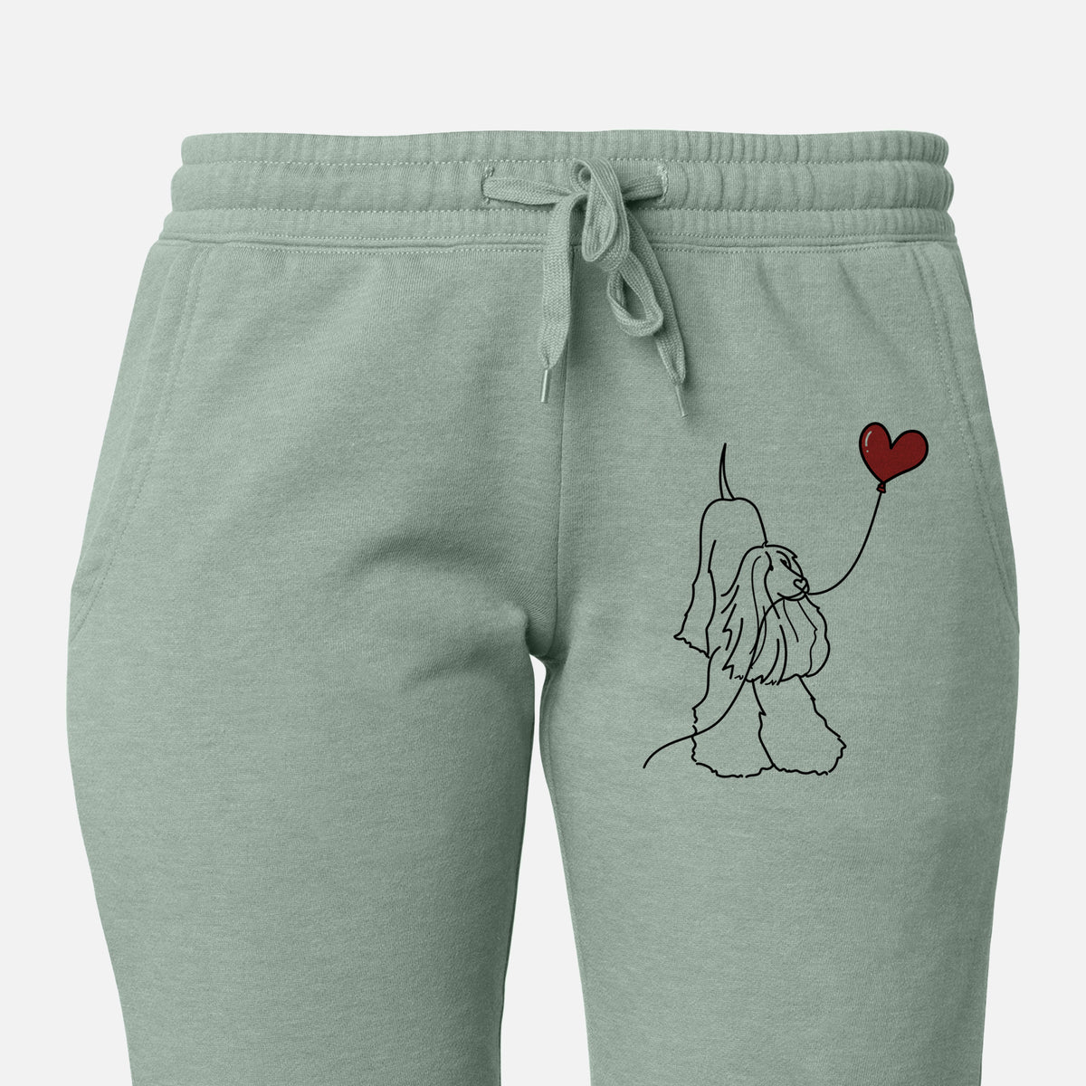 Afghan Hound Heart String - Women&#39;s Cali Wave Joggers