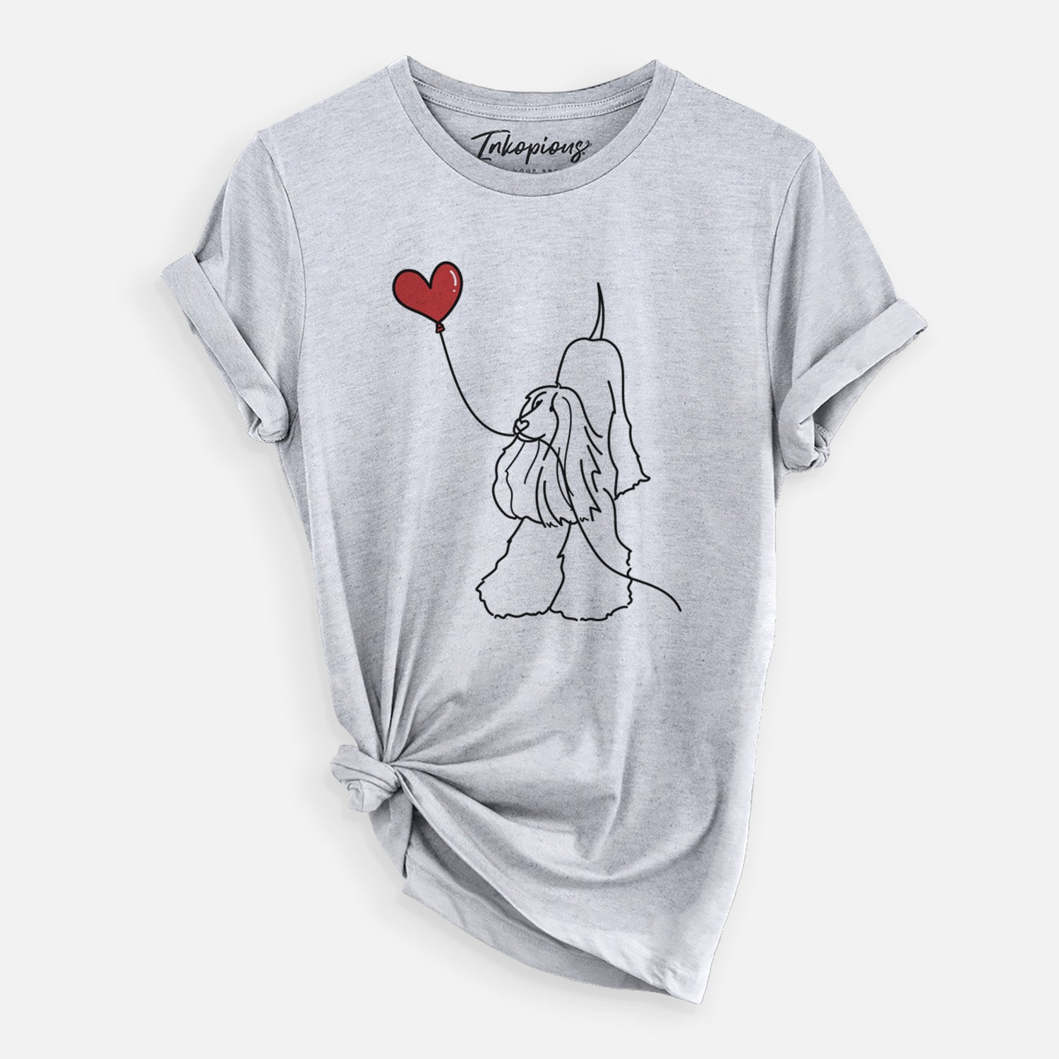 Afghan Hound Heart String - Unisex Crewneck