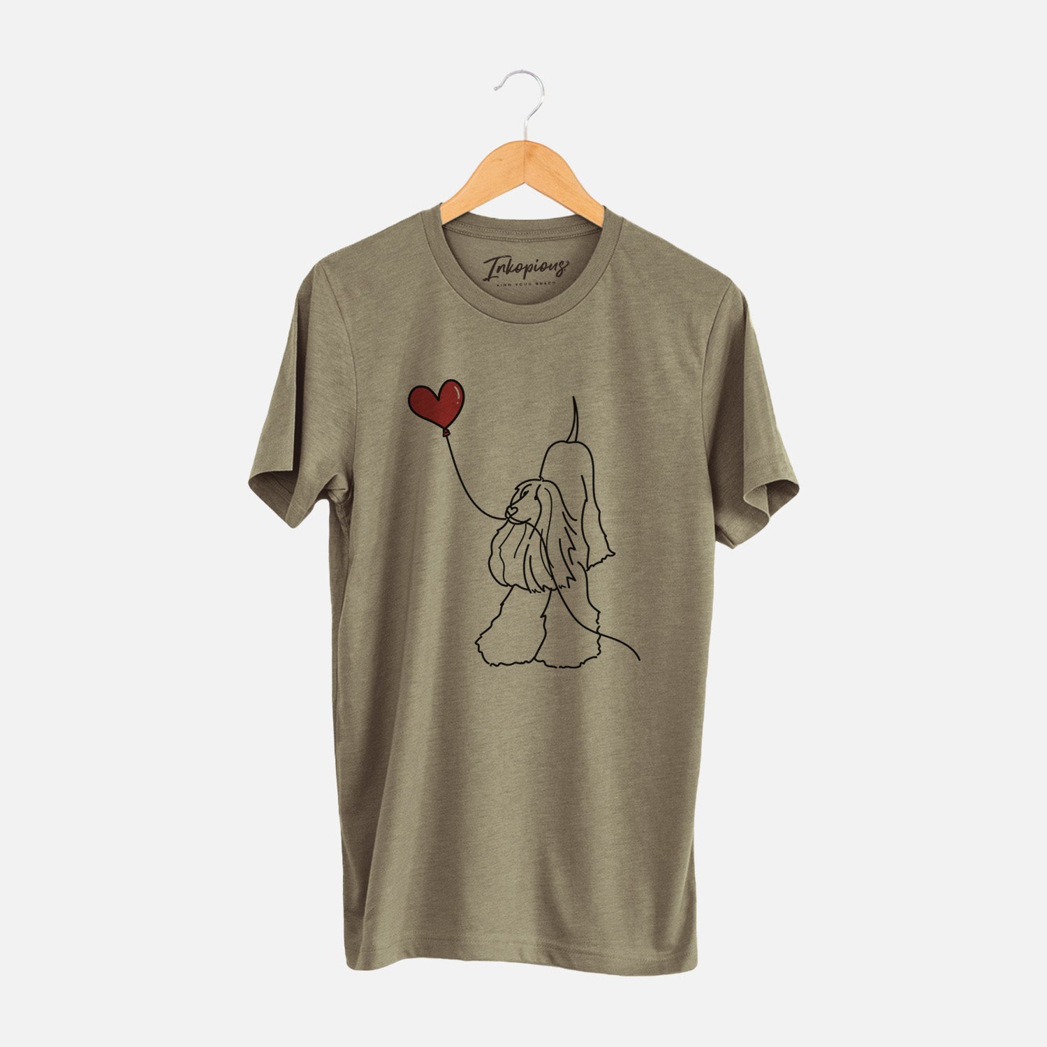 Afghan Hound Heart String - Unisex Crewneck