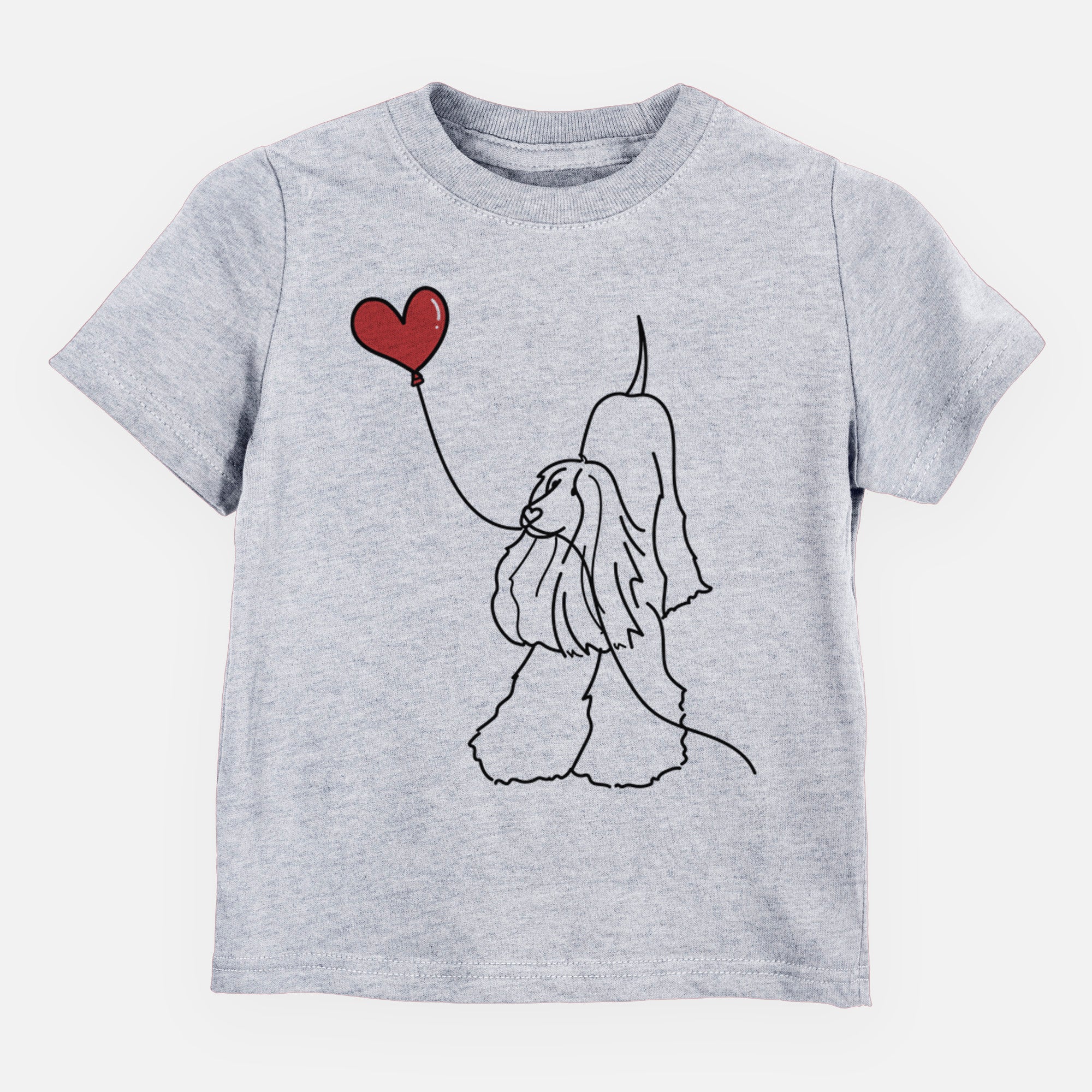 Afghan Hound Heart String - Kids/Youth/Toddler Shirt