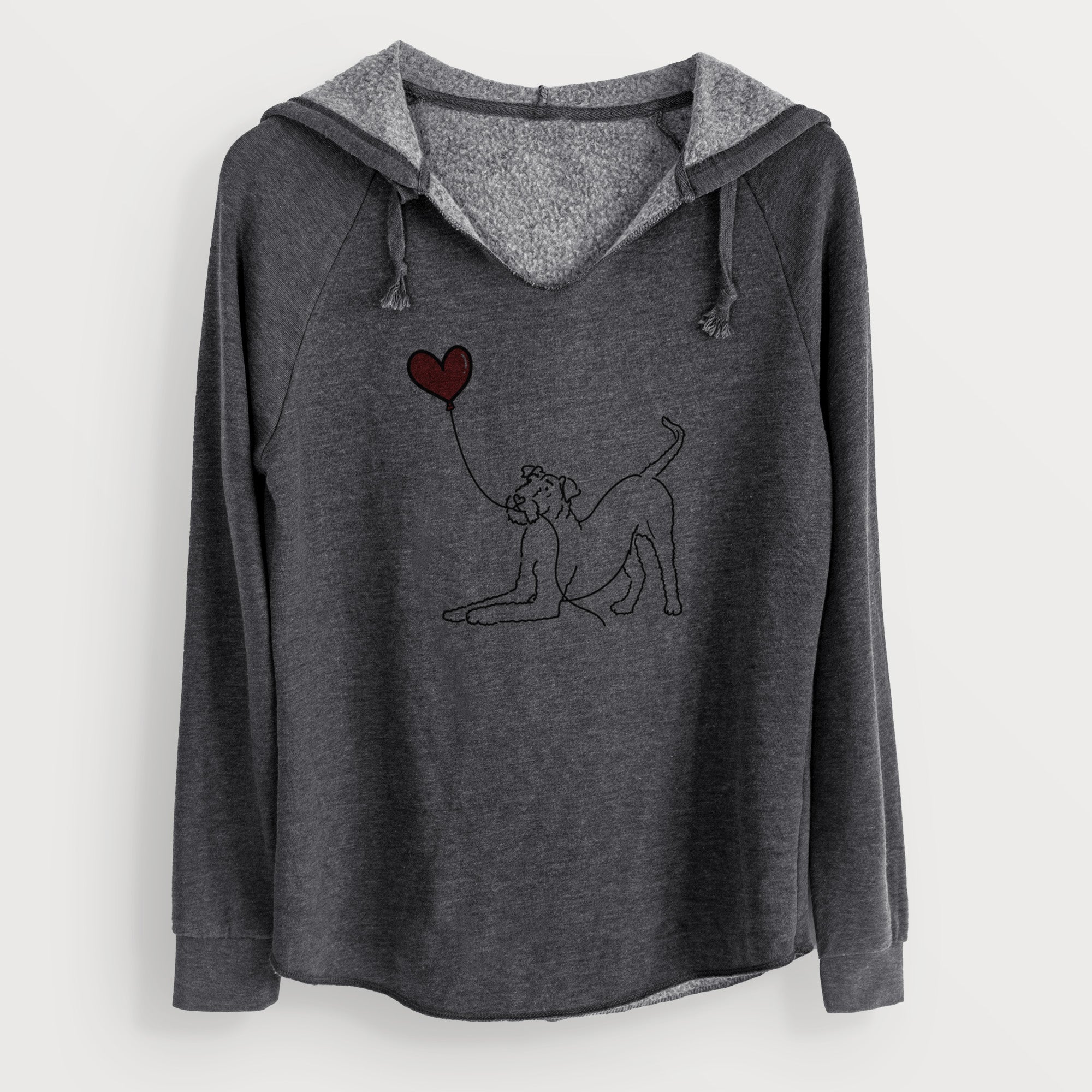 Airedale Terrier Heart String - Cali Wave Hooded Sweatshirt