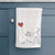 Airedale Terrier Heart String -  Decorative Hand Towel