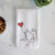 Akita Heart String -  Decorative Hand Towel