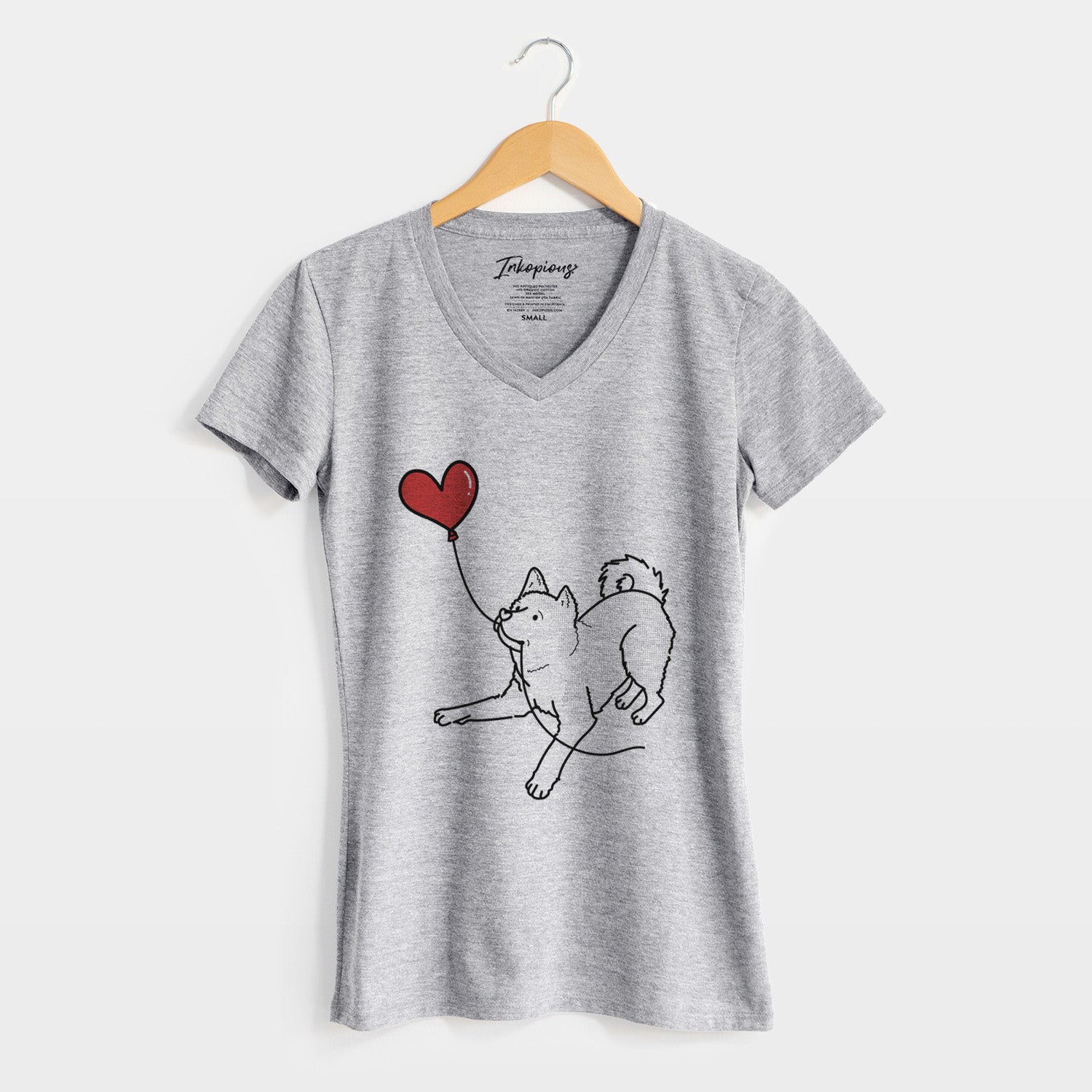 Akita Heart String - Women's Perfect V-neck Shirt