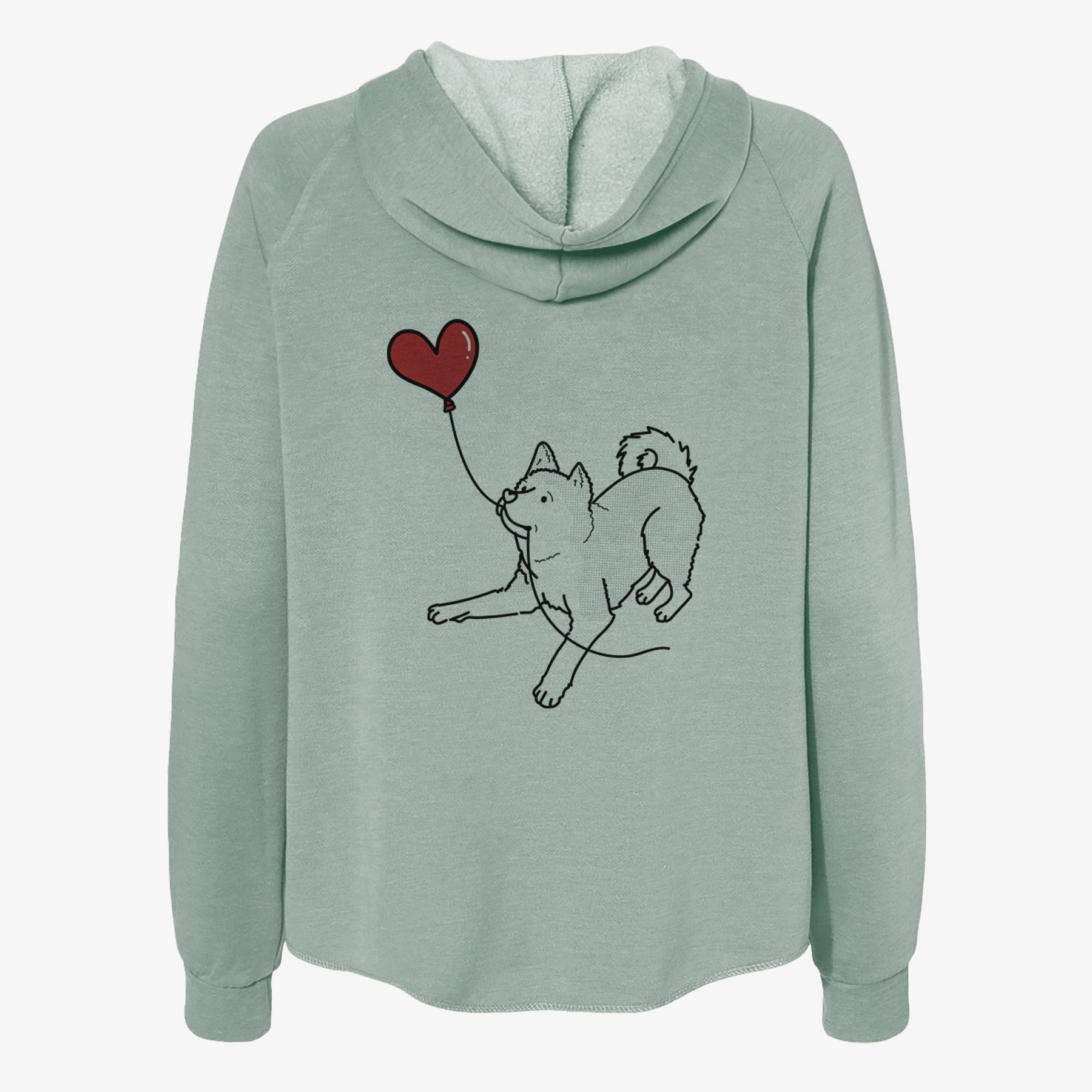 Akita Heart String- Women's Cali Wave Zip-Up Sweatshirt