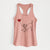 American Bulldog Heart String - Women's Racerback Tanktop