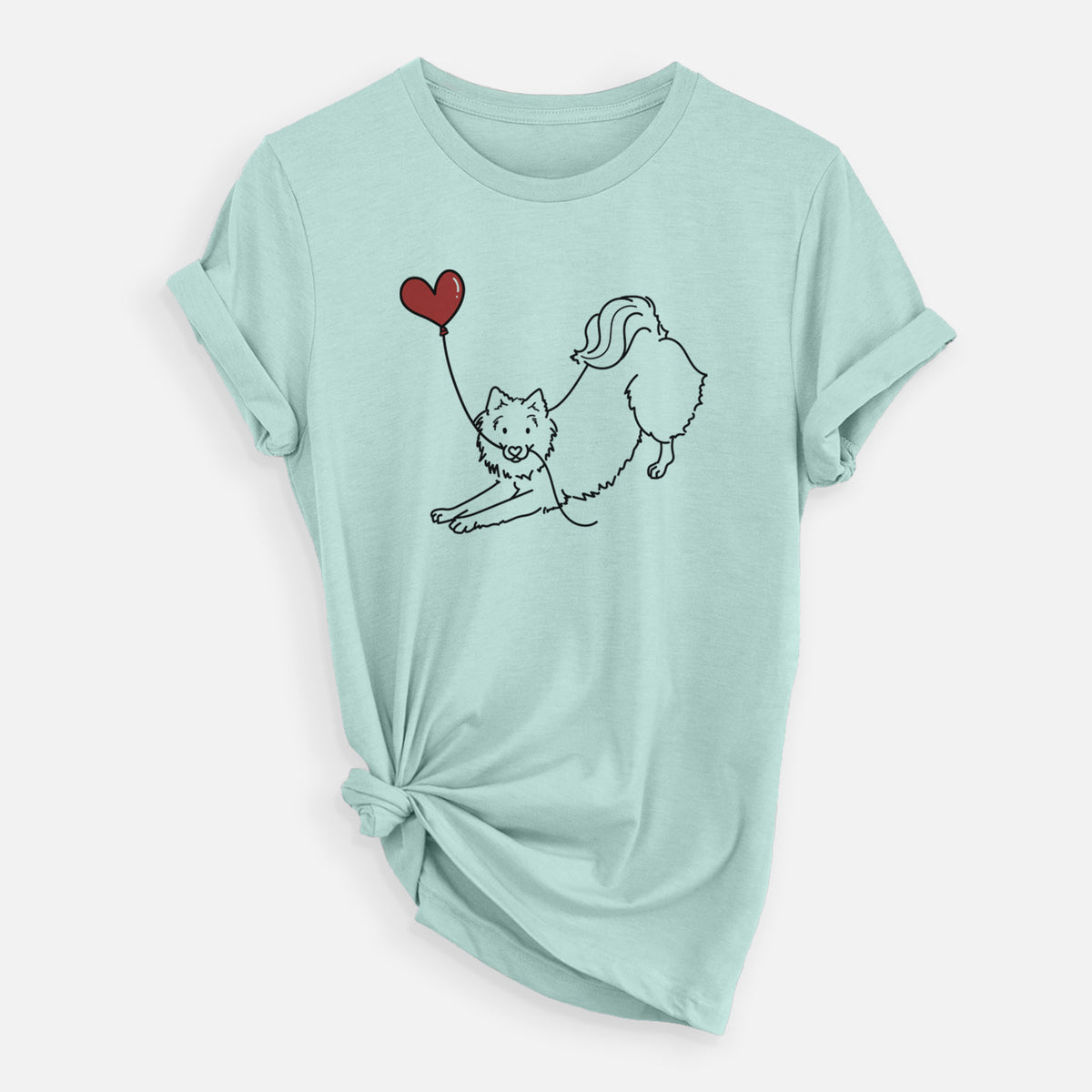 American Eskimo Heart String - Unisex Crewneck