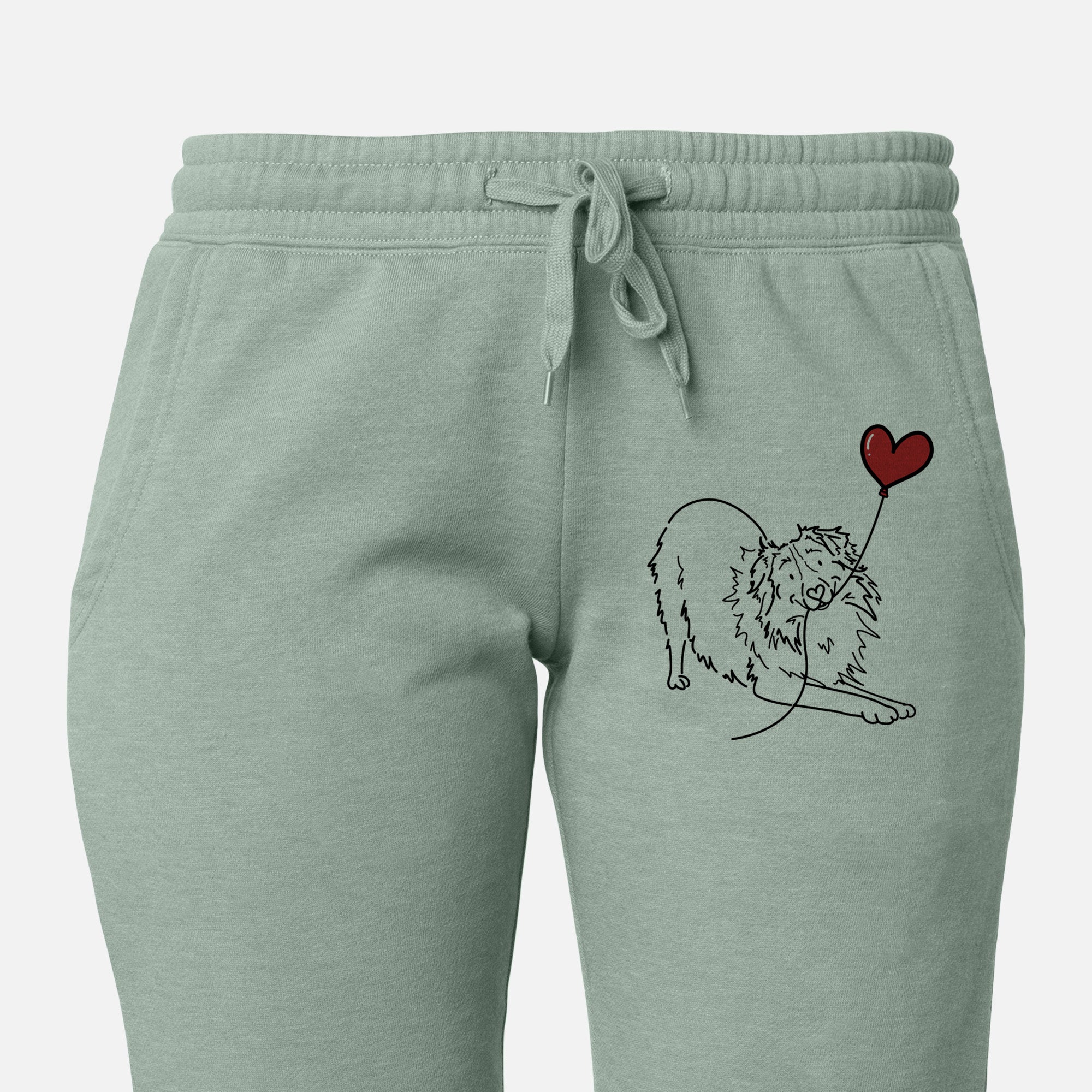 Australian Shepherd Heart String - Women's Cali Wave Joggers