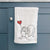 Australian Shepherd Heart String -  Decorative Hand Towel