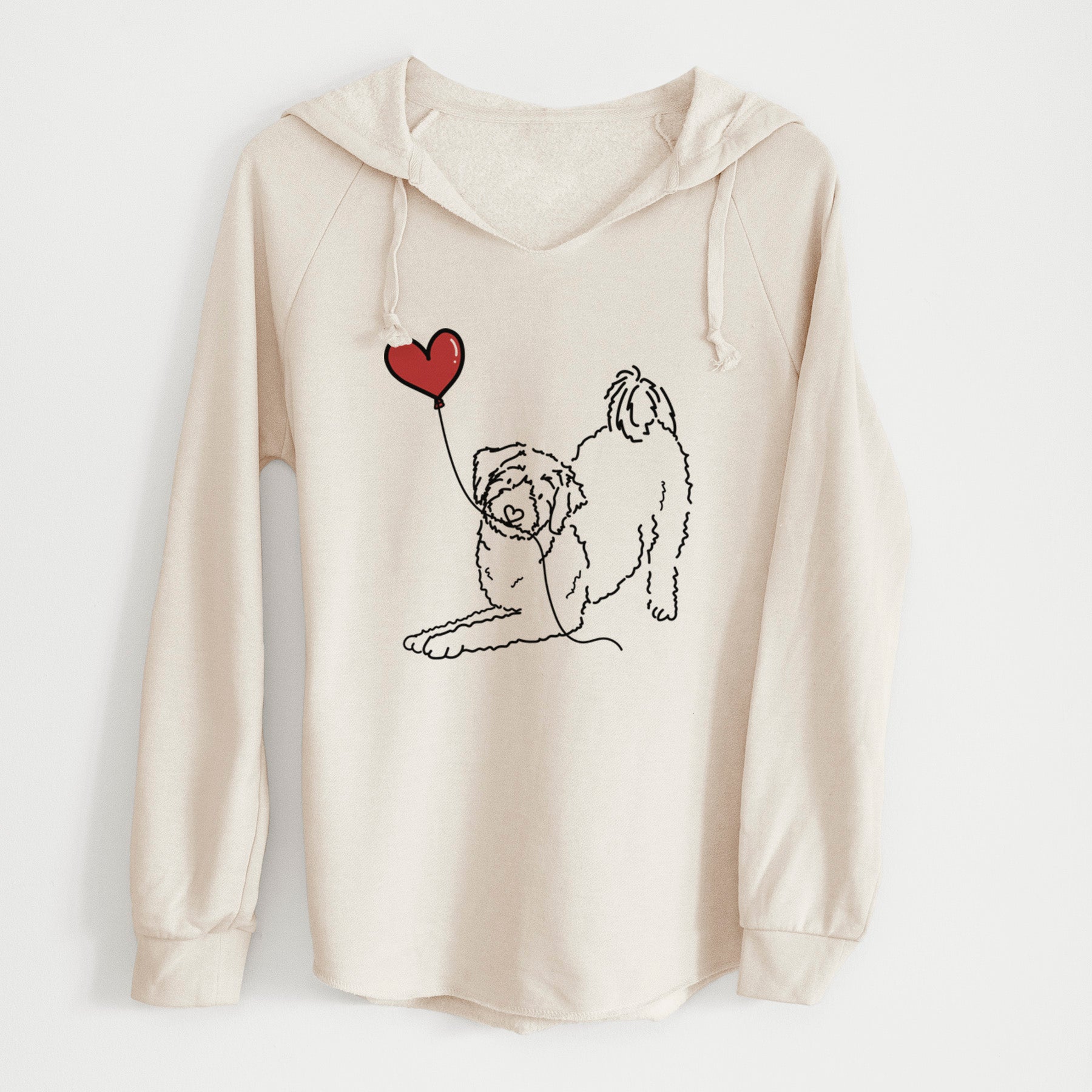 Aussiedoodle Heart String - Cali Wave Hooded Sweatshirt